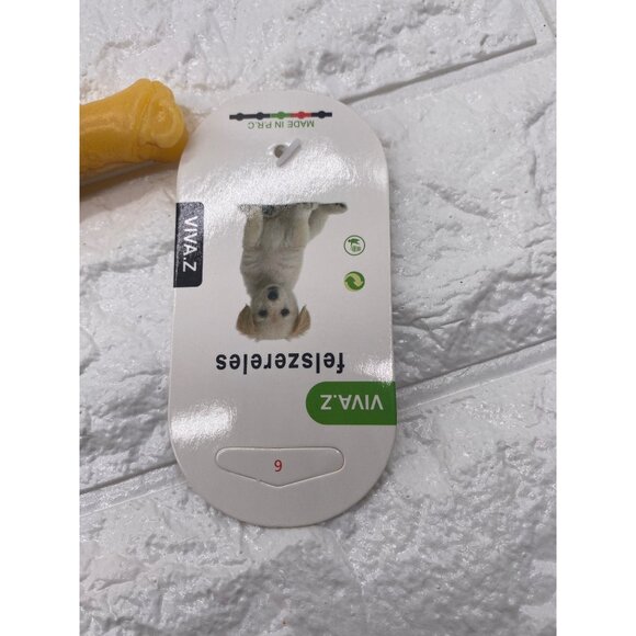 Viva-Z Rubber Squeaky Chicken Pet Toy Durable & Fun Yellow 9” Size For Pets - Picture 5 of 6